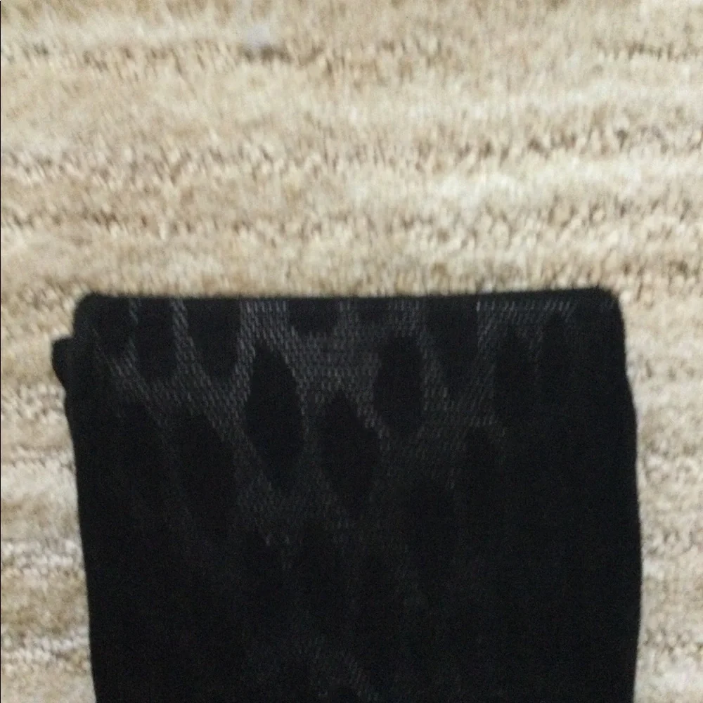DKNY Fashion Hosiery Animal Burnout Tight Black Size Medium